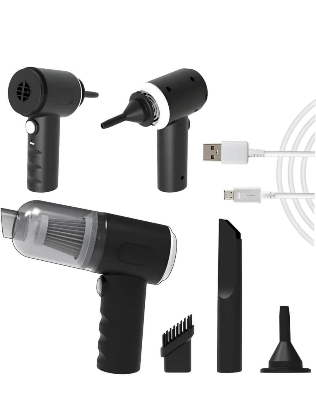 3 in 1 Car Vacuum High-Power || Wireless Vacuum Cleaner Home Car Dual USB Rechargeable Cordless Handheld Vacuum Cleaner