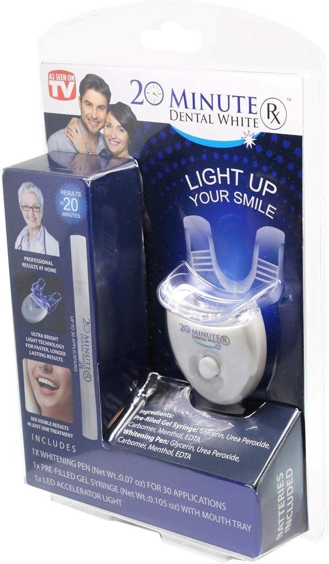 Teeth Whitening Kit - 2nd Gen | Includes 3x Teeth Whitening Pen, Whitening Device, PVC Shade Card, & Mouth Tray | Blue LED Technology & Advanced PAP Formulation | Handsfree & Easy to Use
