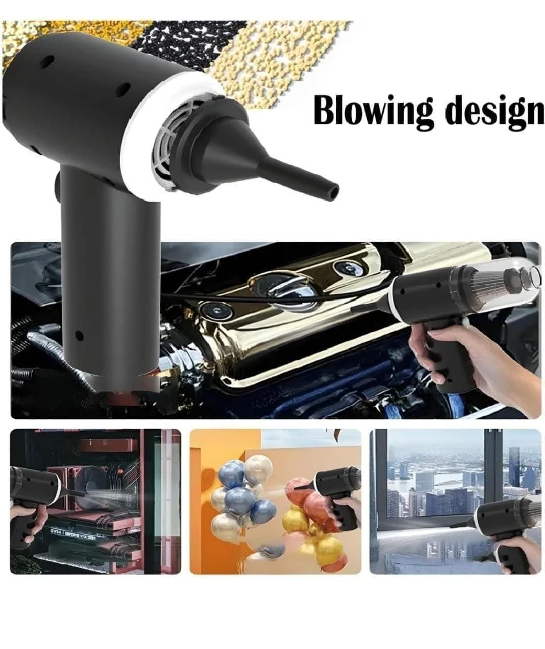 3 in 1 Car Vacuum High-Power || Wireless Vacuum Cleaner Home Car Dual USB Rechargeable Cordless Handheld Vacuum Cleaner