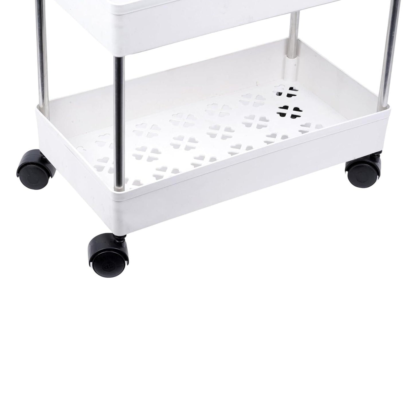Heavy-Duty Multipurpose Storage Organizer Slim Rack Shelf With Wheels