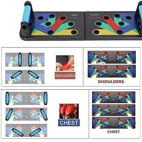 Heavy-Duty Push Up Board, 15 Positions, Pushup Stand for Men & Women with 2 Handles, Anti Slip Accessories, Pushup Bars, Home gym equipment, Pushup Board
