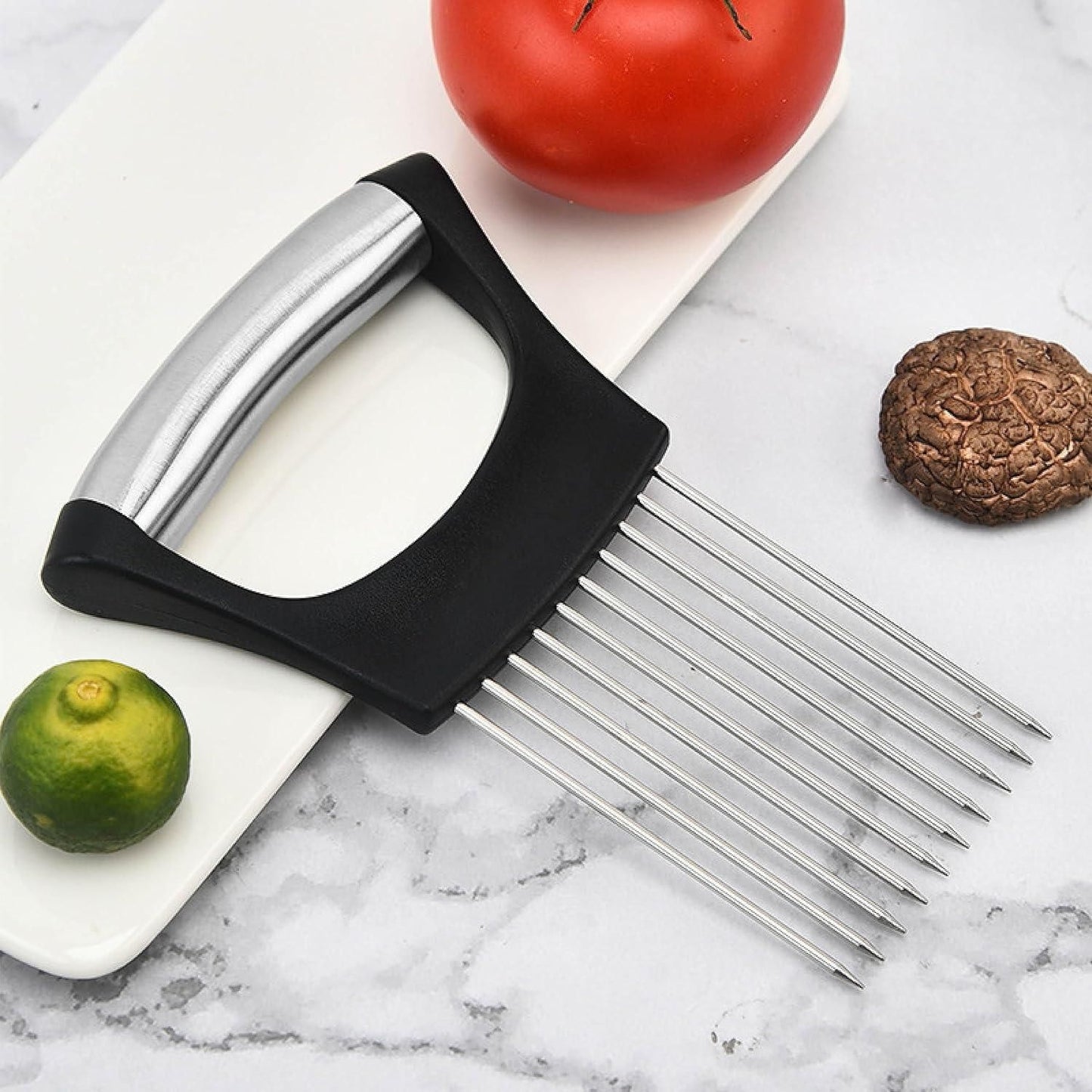 100% Original Stainless Steel Cutting Kitchen Slicer Holder (Buy 1 Get 1 Free Offer)