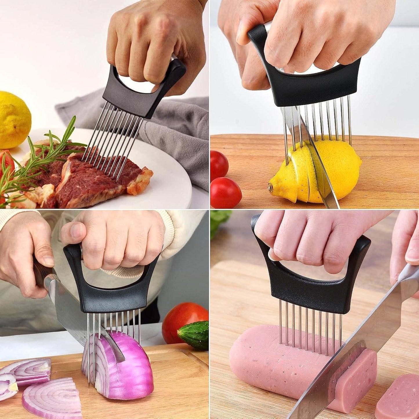 100% Original Stainless Steel Cutting Kitchen Slicer Holder (Buy 1 Get 1 Free Offer)