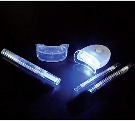 Teeth Whitening Kit - 2nd Gen | Includes 3x Teeth Whitening Pen, Whitening Device, PVC Shade Card, & Mouth Tray | Blue LED Technology & Advanced PAP Formulation | Handsfree & Easy to Use