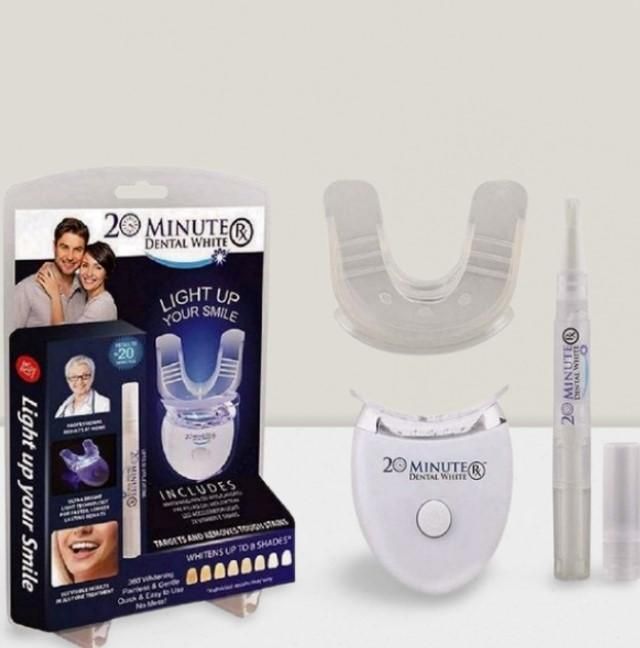 Teeth Whitening Kit - 2nd Gen | Includes 3x Teeth Whitening Pen, Whitening Device, PVC Shade Card, & Mouth Tray | Blue LED Technology & Advanced PAP Formulation | Handsfree & Easy to Use