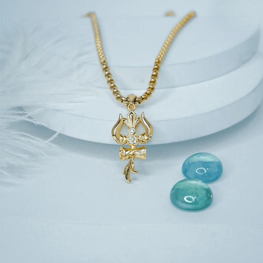 Premium Trishul Pendant With Chain