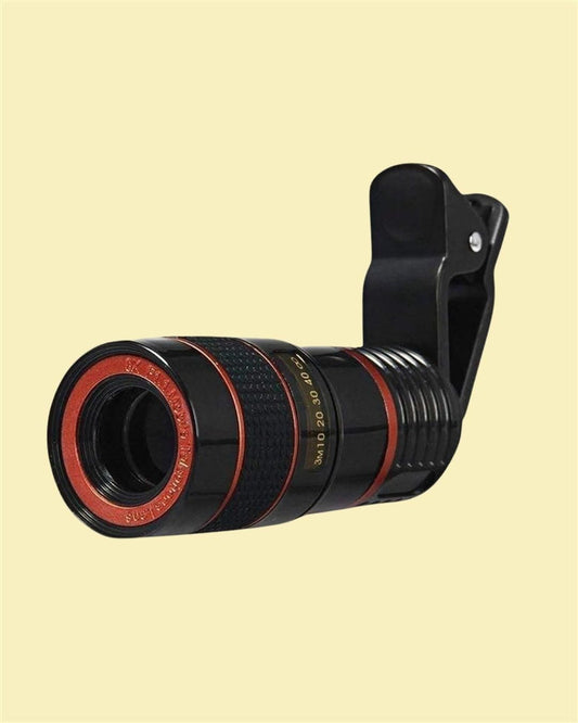 Premium UHD Mobile Blur Background Telescope Lens Kit with 12X Zoom | DSLR Auto Blur Background Effect for All Mobile Camera | Travelling Accessory
