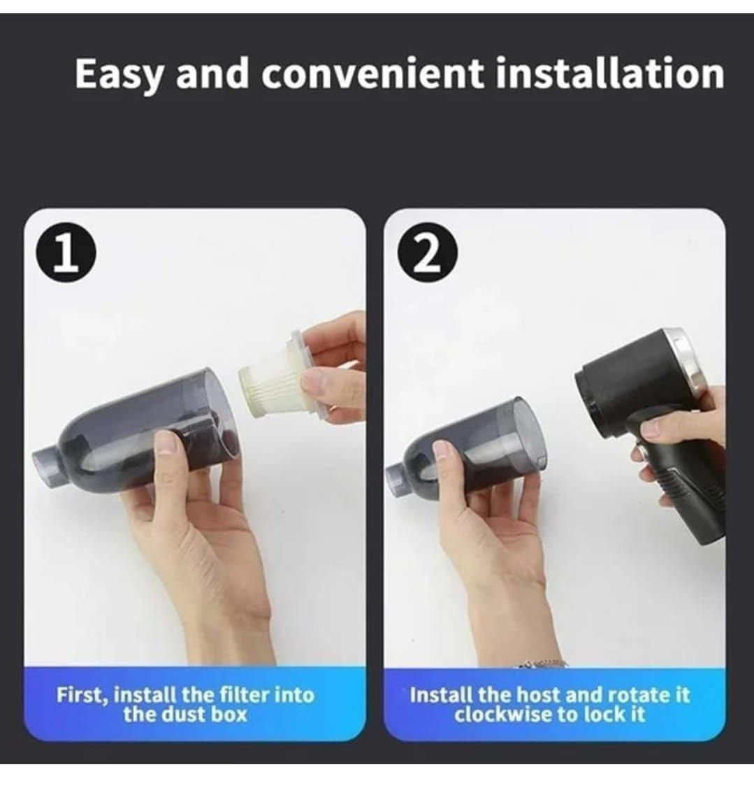3 in 1 Car Vacuum High-Power || Wireless Vacuum Cleaner Home Car Dual USB Rechargeable Cordless Handheld Vacuum Cleaner