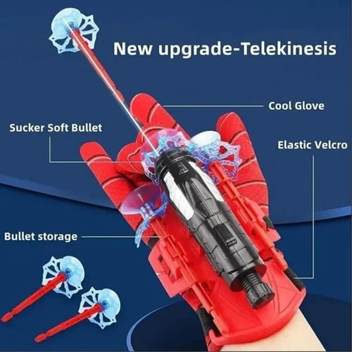 Spiderman Web Shooter Launcher Wrist Gloves Toy
