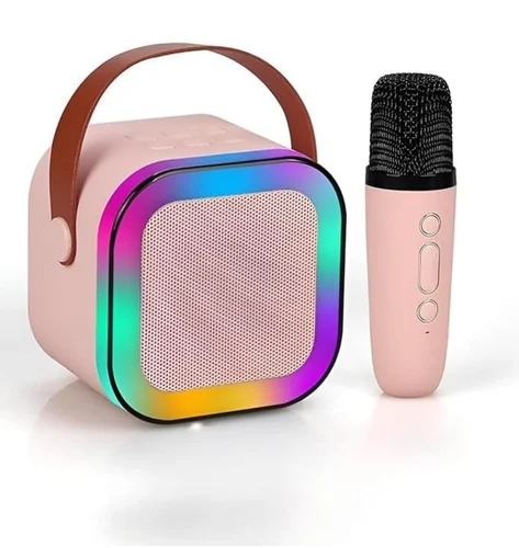 Wireless Karaoke Bluetooth Mic With Speaker For Kids