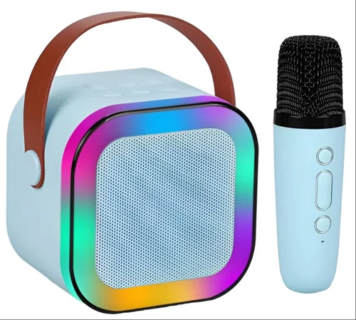 Wireless Karaoke Bluetooth Mic With Speaker For Kids